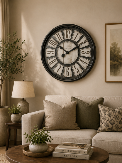 30CM Wall Clock- (SA2405-68) Clock Apricot