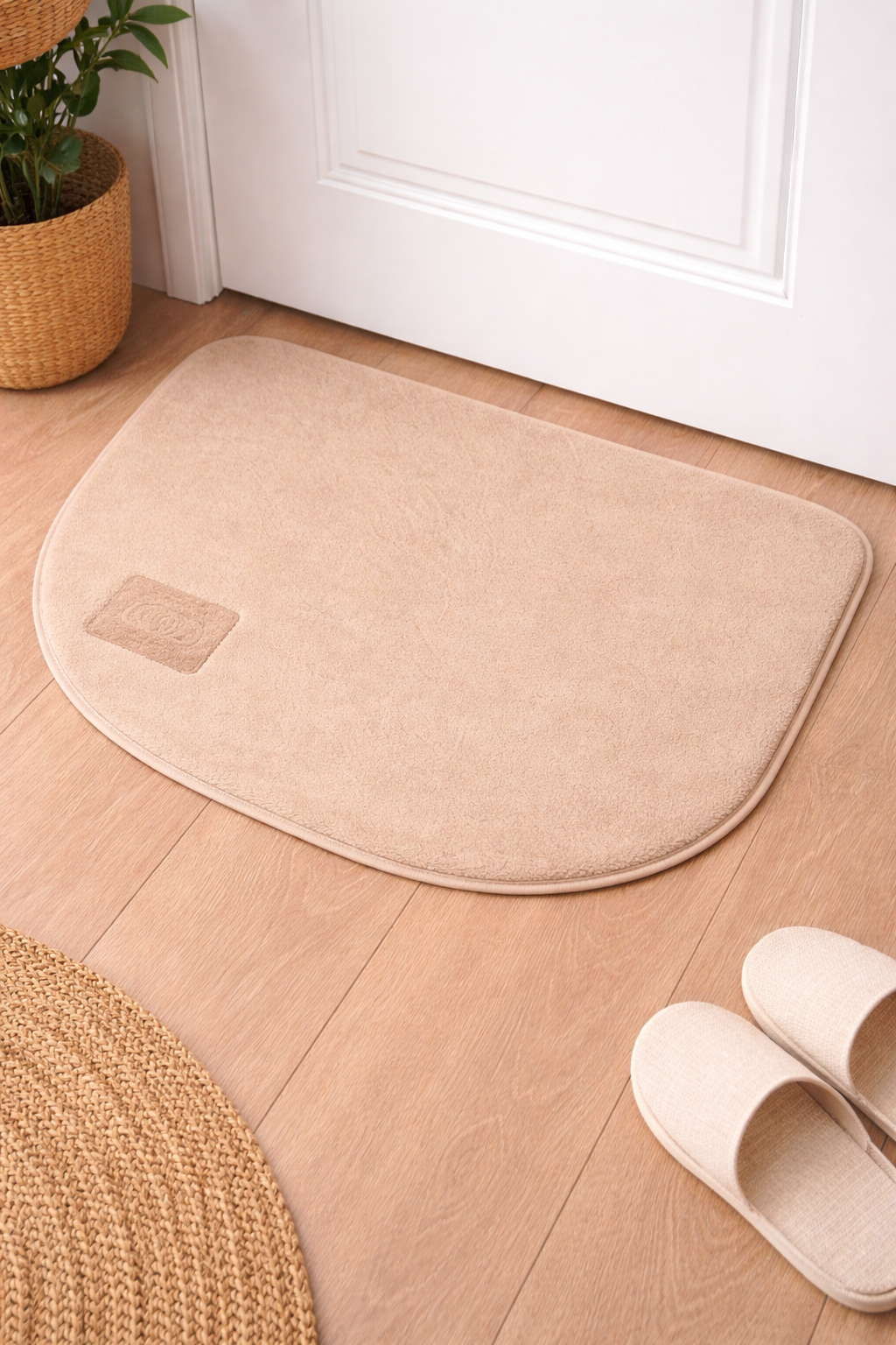 Anti-Slip Door Mat (SA2510-073)Beige Door Mats Apricot