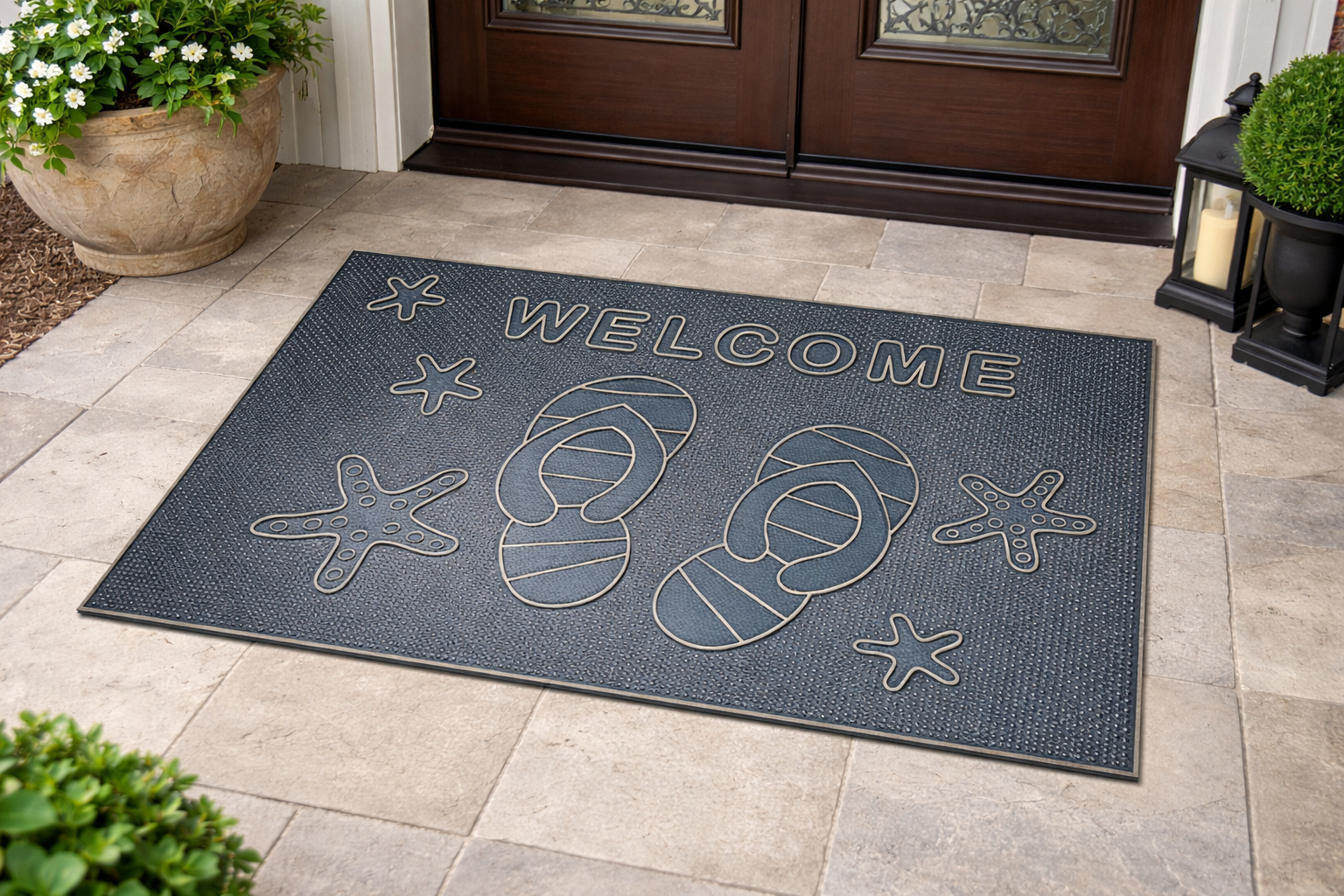 Outdoor Indoor Antislip Door Mat (SA2510-126) Door Mats Apricot