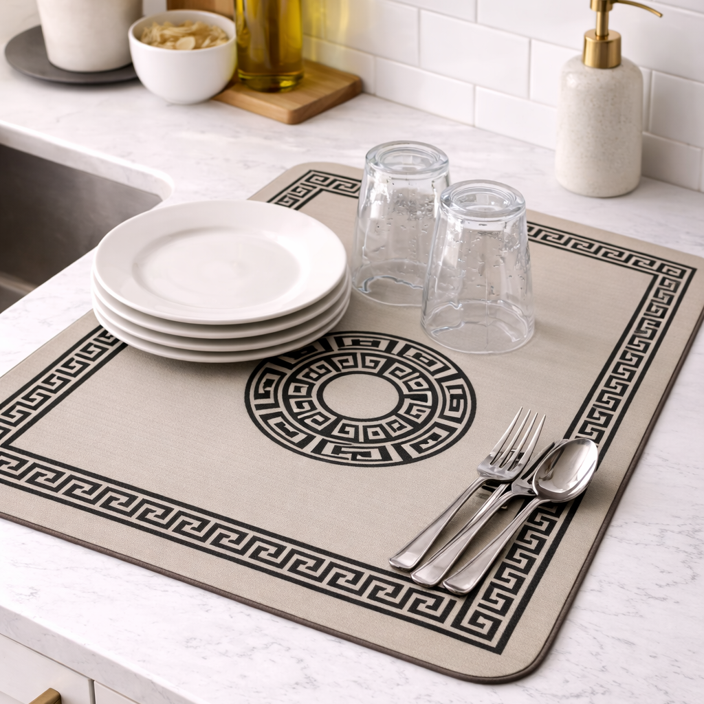 Anti Slip Dish Drying Mat-Versace