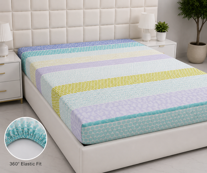 Quilted Waterproof Mattress Protector-QM-03 Protectors Apricot