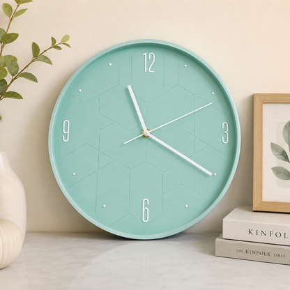 30CM Wall Clock- (SA2405-205) Mint Clock Apricot