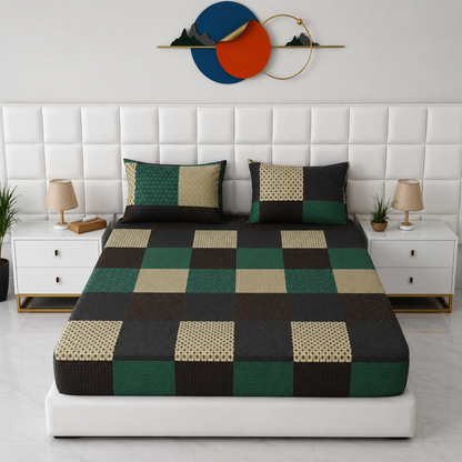 Fitted Bed Sheet-FT0012 Fitted Sheets Apricot