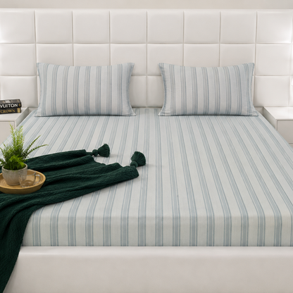 Fitted Bed Sheet- FT0038 Fitted Sheets Apricot