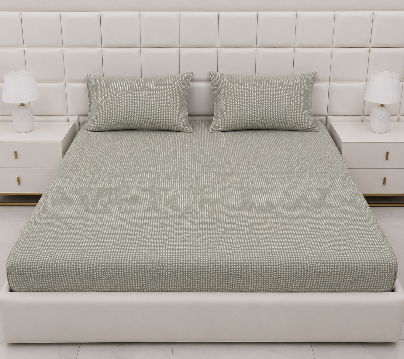Fitted Bed Sheet- FT0032 Fitted Sheets Apricot