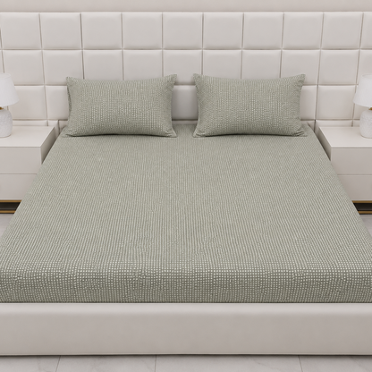 Fitted Bed Sheet- FT0032 Fitted Sheets Apricot