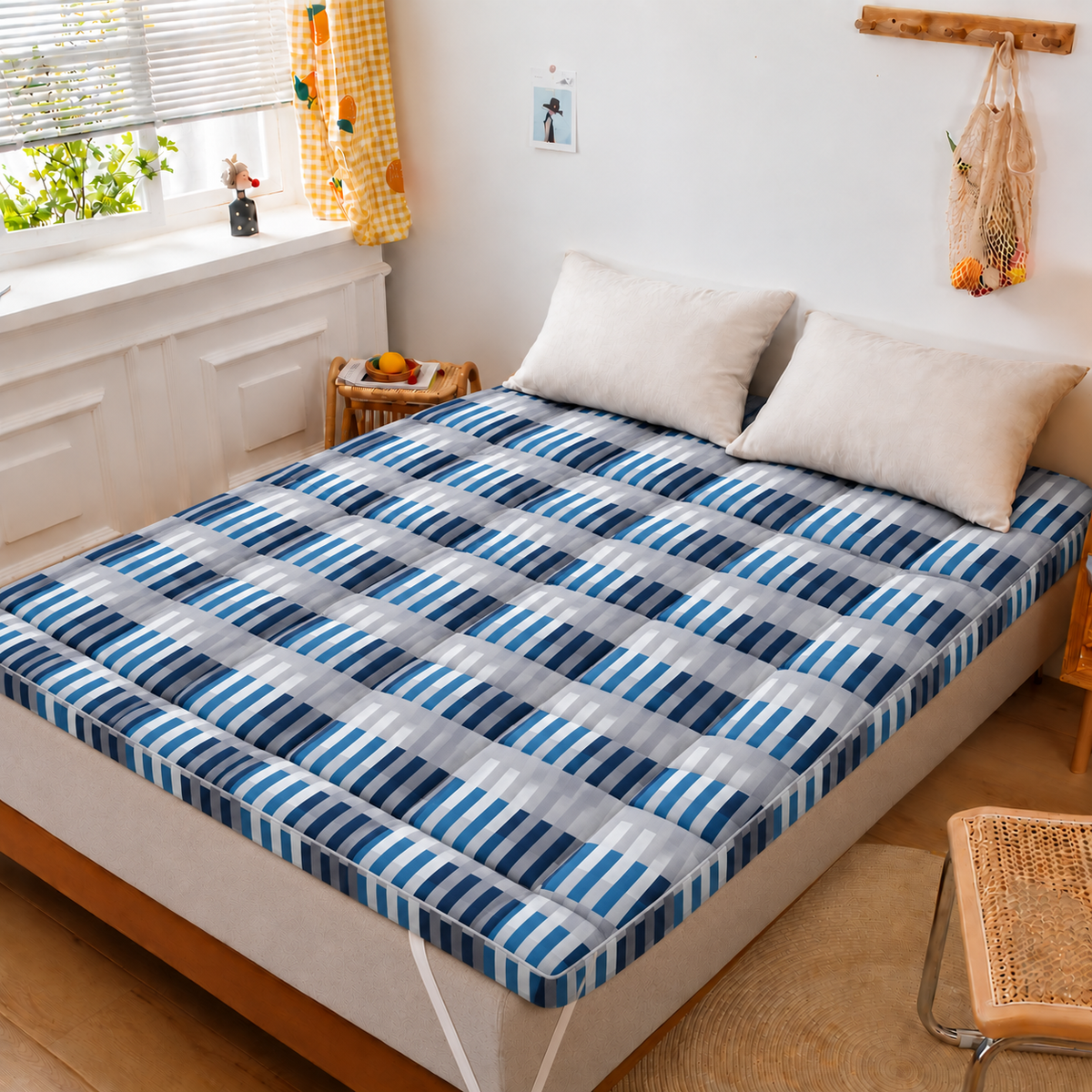 Winter Mattress Topper 700 GSM- MT002 Comforters Apricot