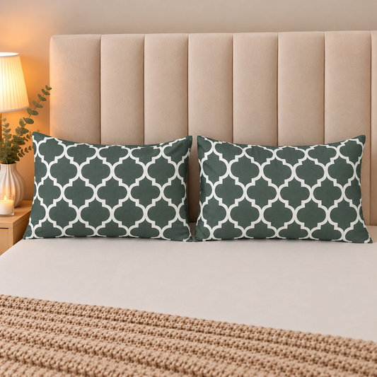 Printed Pillow Covers Pack of 2- PC00123 cushions Apricot