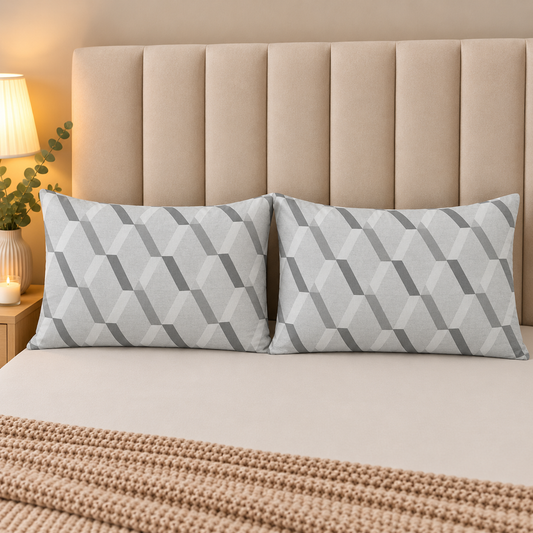 Printed Pillow Covers Pack of 2- PC00125 cushions Apricot