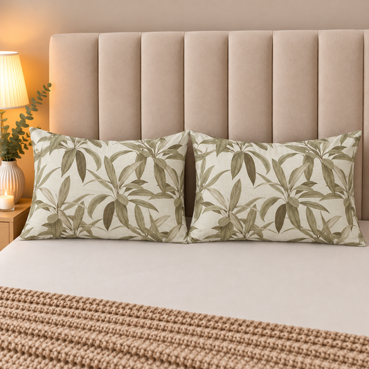 Printed Pillow Covers Pack of 2- PC00127 cushions Apricot