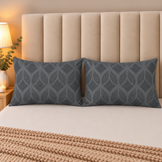 Printed Pillow Covers Pack of 2- PC00128 cushions Apricot