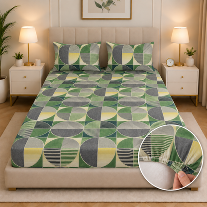 Fitted Bed Sheet- Neo Abstract