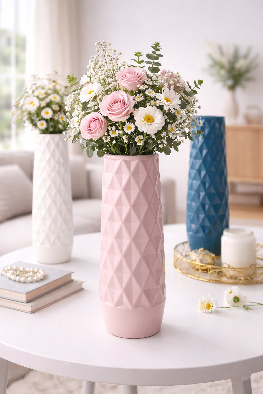 Nordic Style Vase Container (SA2510-091) Apricot