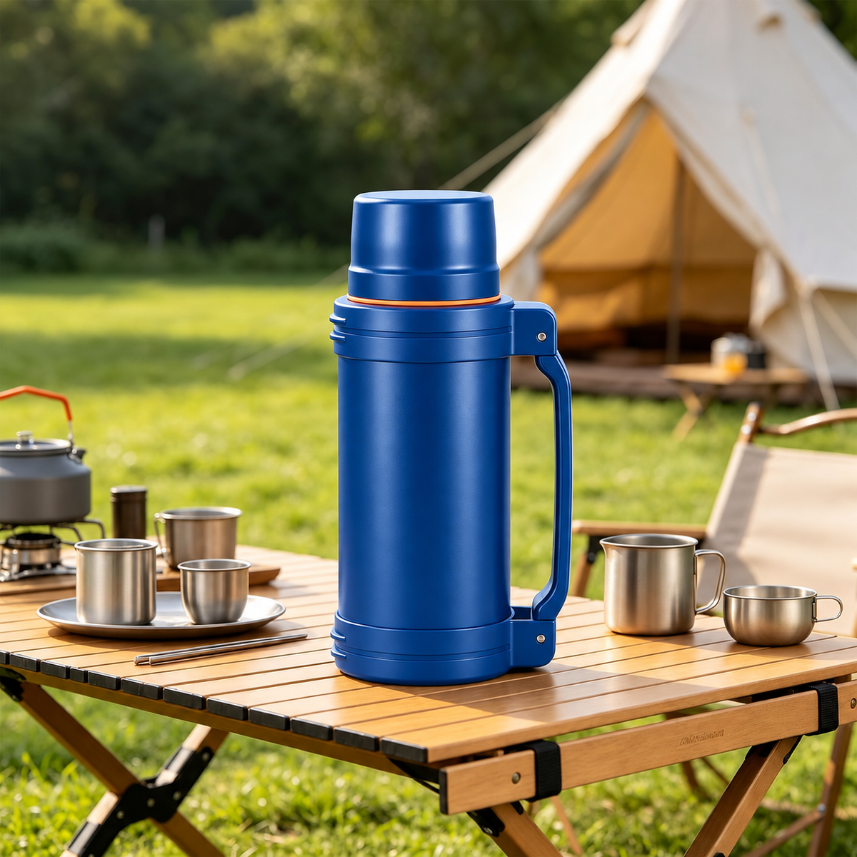 2L Large Capacity Flasks for Hot and Cold Drinks SA2607-19 Blue Apricot