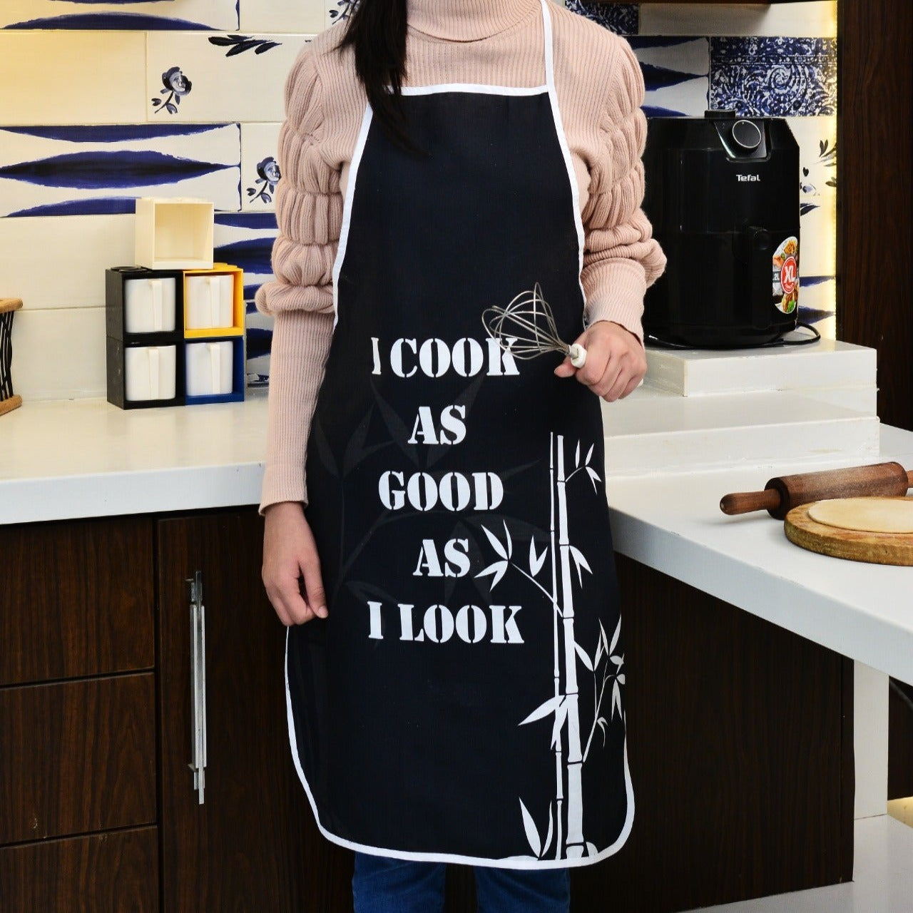 Cooking Kitchen Aprons for Women/Men-KA01  Apricot   