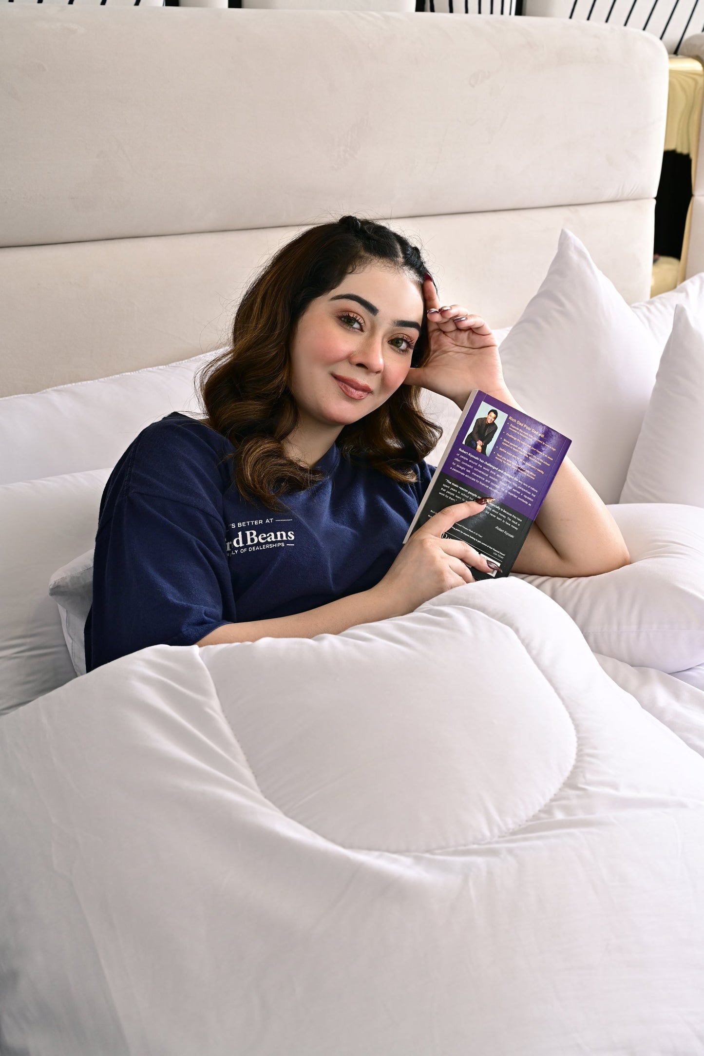 9 PCs White Filling Deal(4 Cuhsions+4 Pillows+Quilt) Comforters Apricot