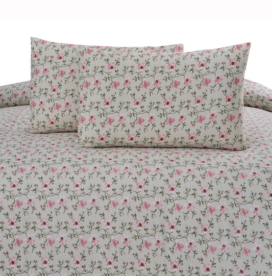 2Pcs Single Bed Sheet- Sb334 single bed sheet Apricot