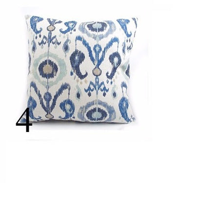 Digital Printed Cushions Assorted 5 PCs-Suzani Patterns cushions Apricot   