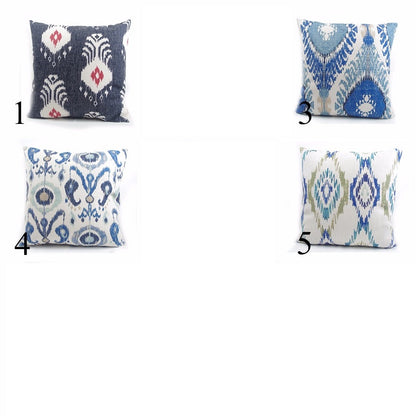 Digital Printed Cushions Assorted 5 PCs-Suzani Patterns cushions Apricot   