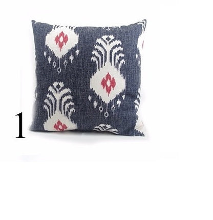 Digital Printed Cushions Assorted 5 PCs-Suzani Patterns cushions Apricot   