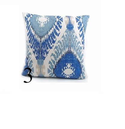 Digital Printed Cushions Assorted 5 PCs-Suzani Patterns cushions Apricot   