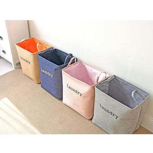 Eva Collapsible Laundry Basket-Brown  Apricot   