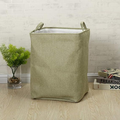 Eva Collapsible Laundry Basket Wash Day-Green  Apricot   