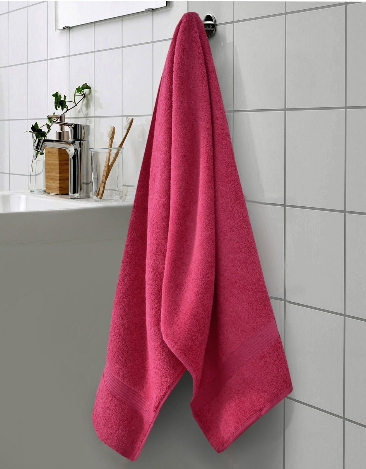 Full size Bath Sheet-Fushia Bath Towels & Washcloths Apricot   
