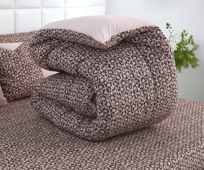 8 PCs Winter Razai SetCoral Reef Comforters Apricot