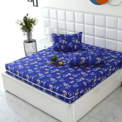 Zipper Mattress Cover Printed-Phlox Protectors Apricot