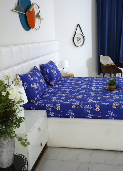 Zipper Mattress Cover Printed-Phlox Protectors Apricot
