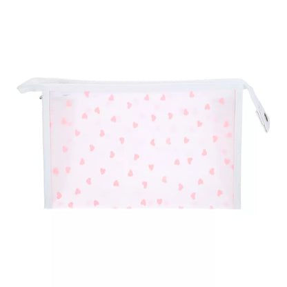PU Waterproof Travel Cosmetic Bag Heart-SA2408-280(Pink) Cosmetic Pouches Apricot