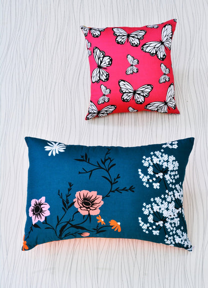 2Pcs Digital Printed Single Bed Sheet- Garden single bed sheet Apricot