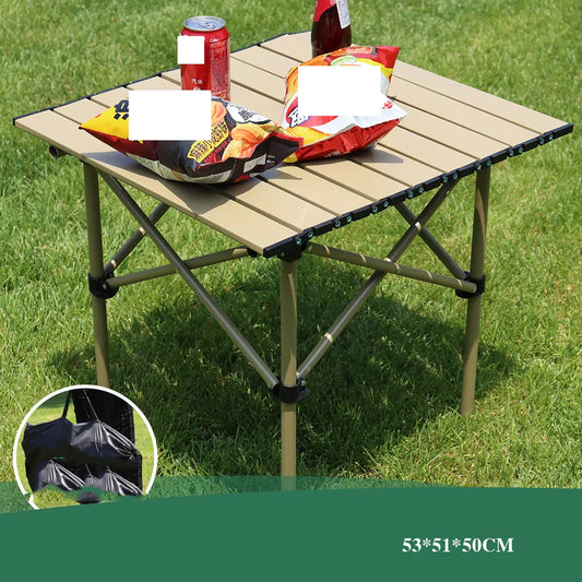 Folding Aluminum Table(SA2405-147)-Beige Apricot