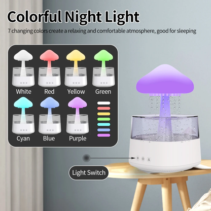 Cloud Rain Humidifier With 7 Colors Light-SA2411-62 Apricot