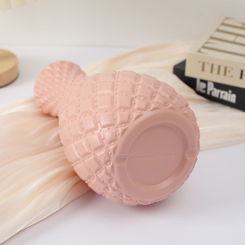 2PCs Nordic Style Vase Container (SA2510-089) Candle Stand Apricot