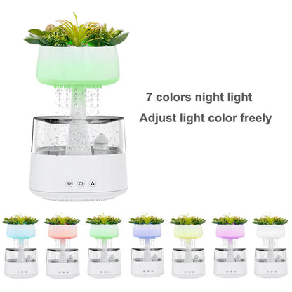 Rain Humidifier With 7 Colors Light-SA2411-61 Apricot