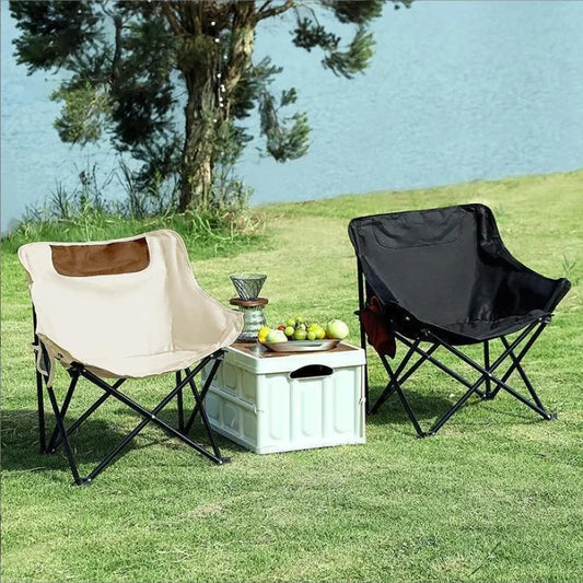 Foldable Chair Outdoor(SA2405-143)-Cream Apricot