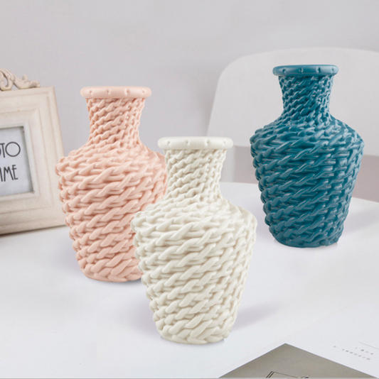 Nordic Style Vase Container (SA2510-086) Candle Stand Apricot