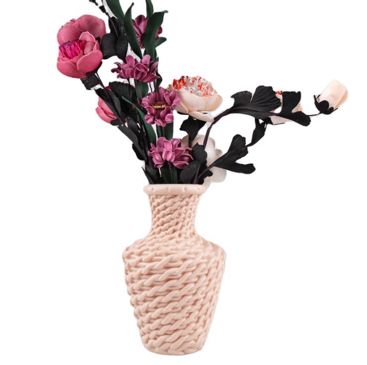 Nordic Style Vase Container (SA2510-086) Candle Stand Apricot Pink