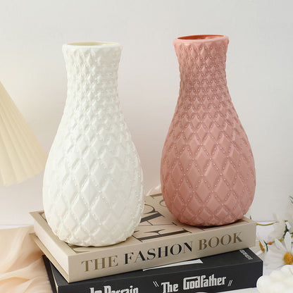 2PCs Nordic Style Vase Container (SA2510-089) Candle Stand Apricot