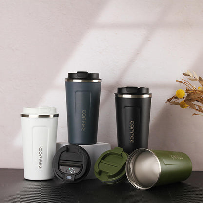 510ML Thermo Coffee Mug with Hermetic Temperature (SA2510-074)Olive Tumbler Apricot