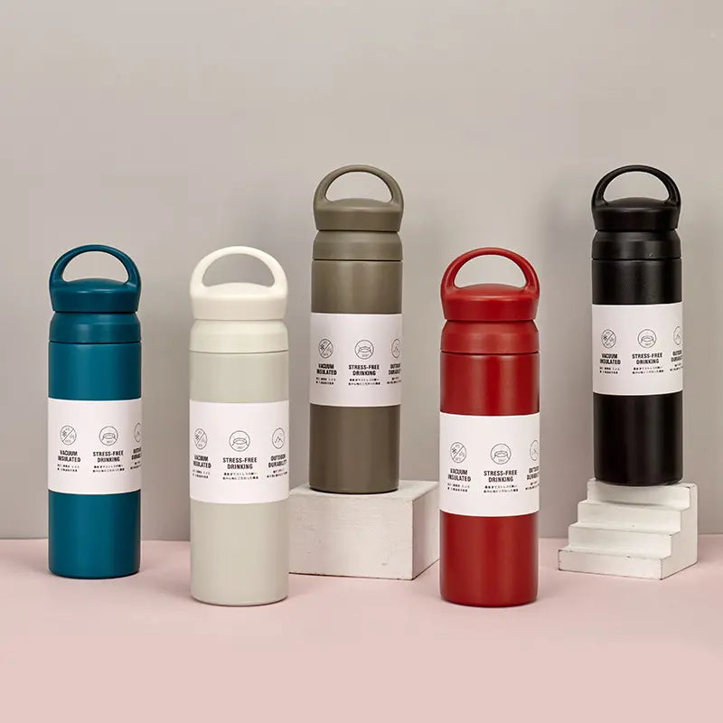 Double-Wall Stainless Steel Insulated Water Bottle(SA2408-225)-Black Apricot