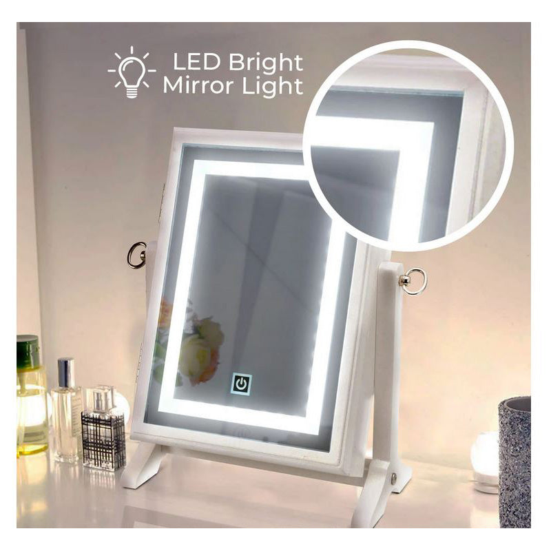 Jewelry Cabinet With Led Mirror-SA2405-72 Mirror Apricot