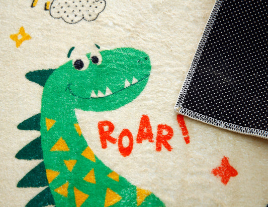 Kids Anti-Slip Door Mat (314)-ROAR Door Mats Apricot   