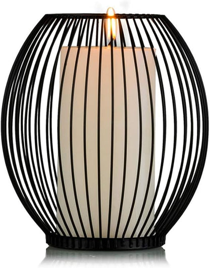 Metal Candle Stand-Black(SA2405-20) Candle Stand Apricot