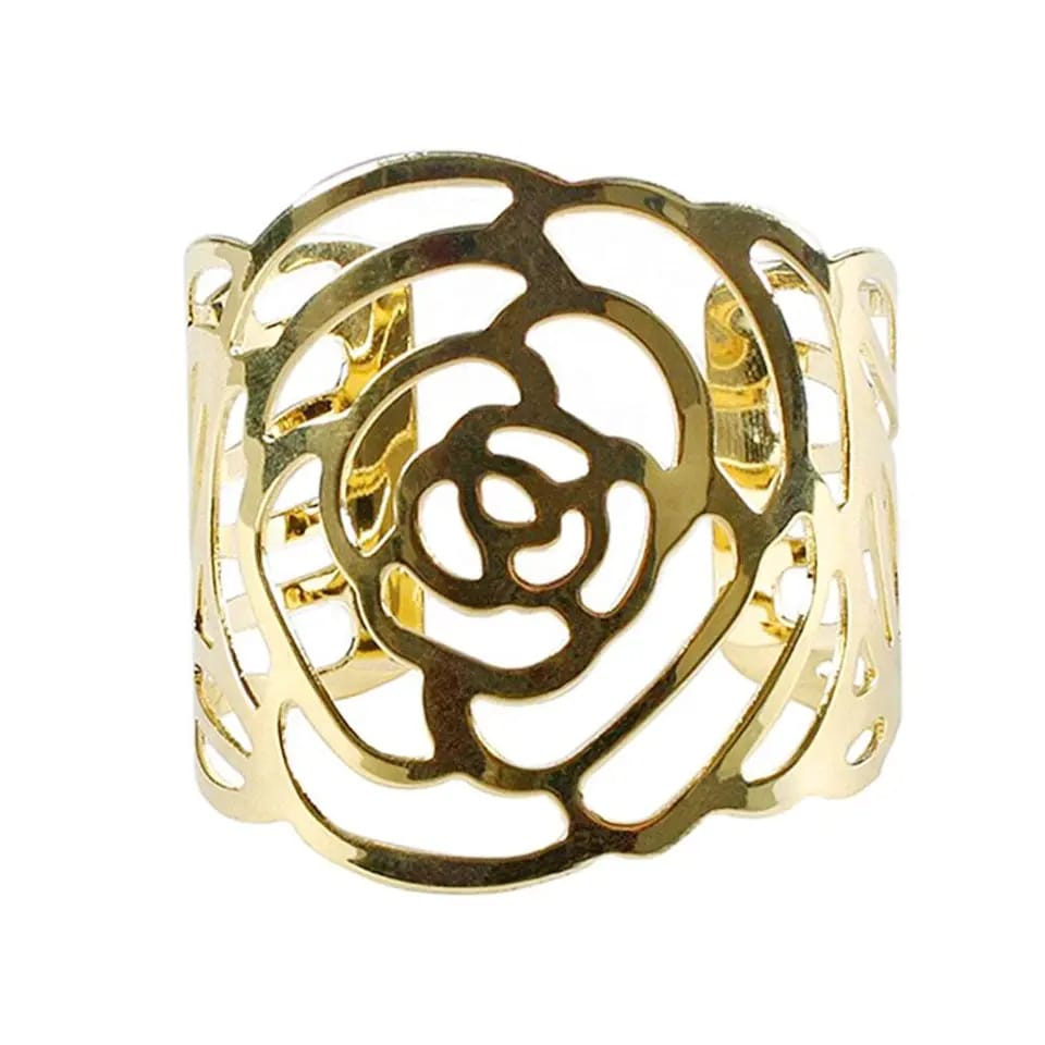 Metal Napkin Holders (5098)-Golden Rose Kitchen Apricot   
