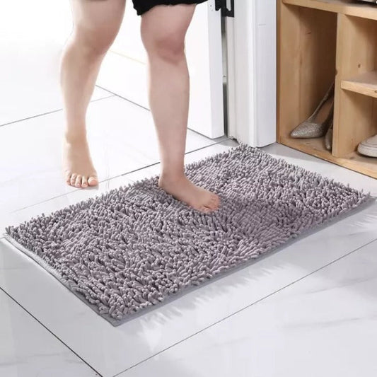 Microfiber anti Slip Bath Mat-10421 Grey Bath Mats Apricot   