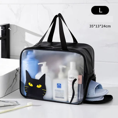 Multi Purpose Storage Bag5447-Cat Cosmetic Pouches Apricot