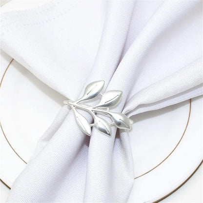 Napkin Holder Rings-Rowan Silver Kitchen Apricot   